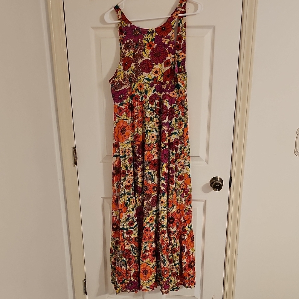Natural Life Colorful Floral Dress